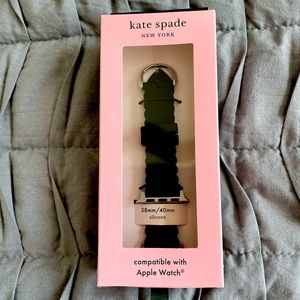 Kate Spade black silicone Apple Watch band